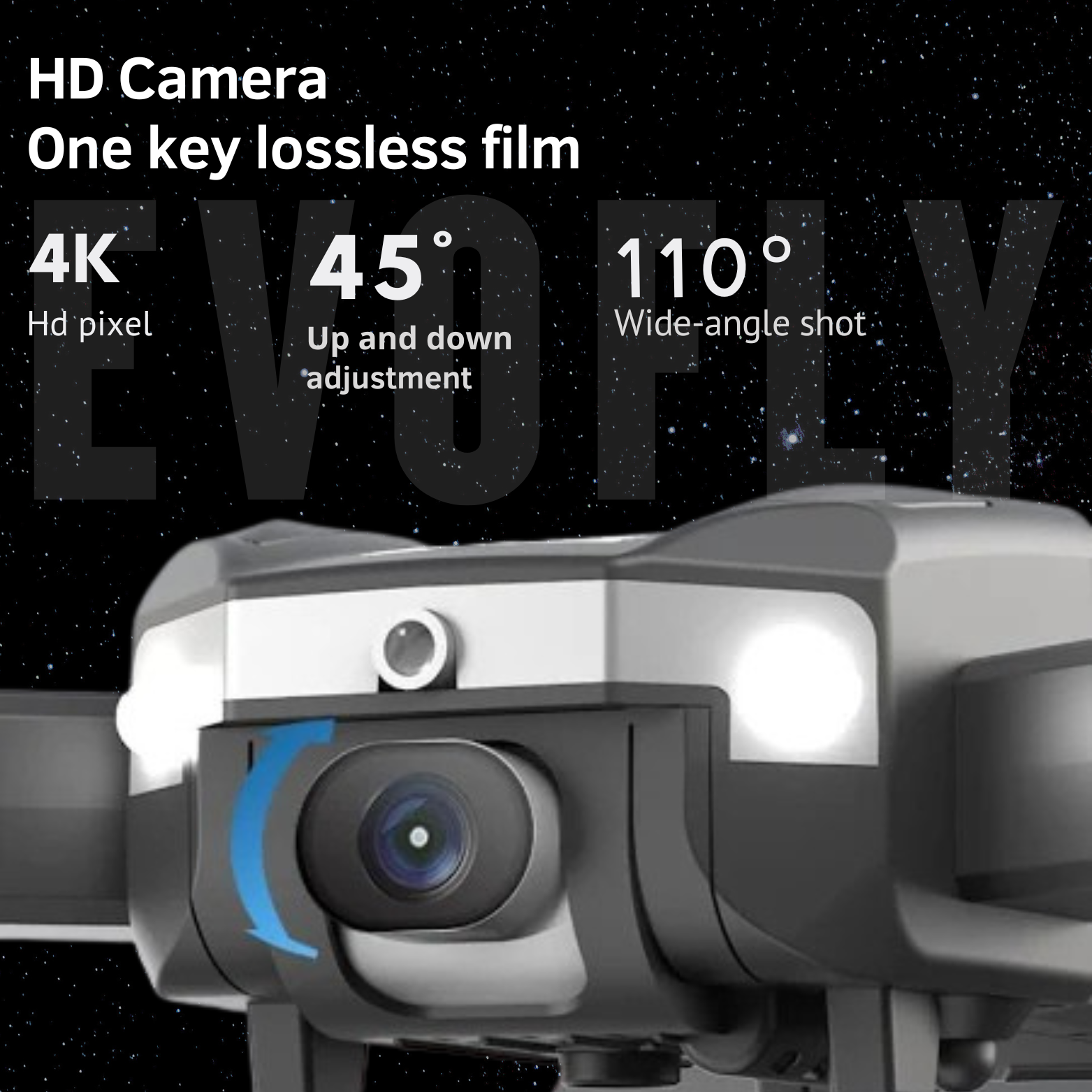 Evo J2 Drone HD dual camera 2500 Mah Duel Battery, Photography HD Gesture Remote Control Drone