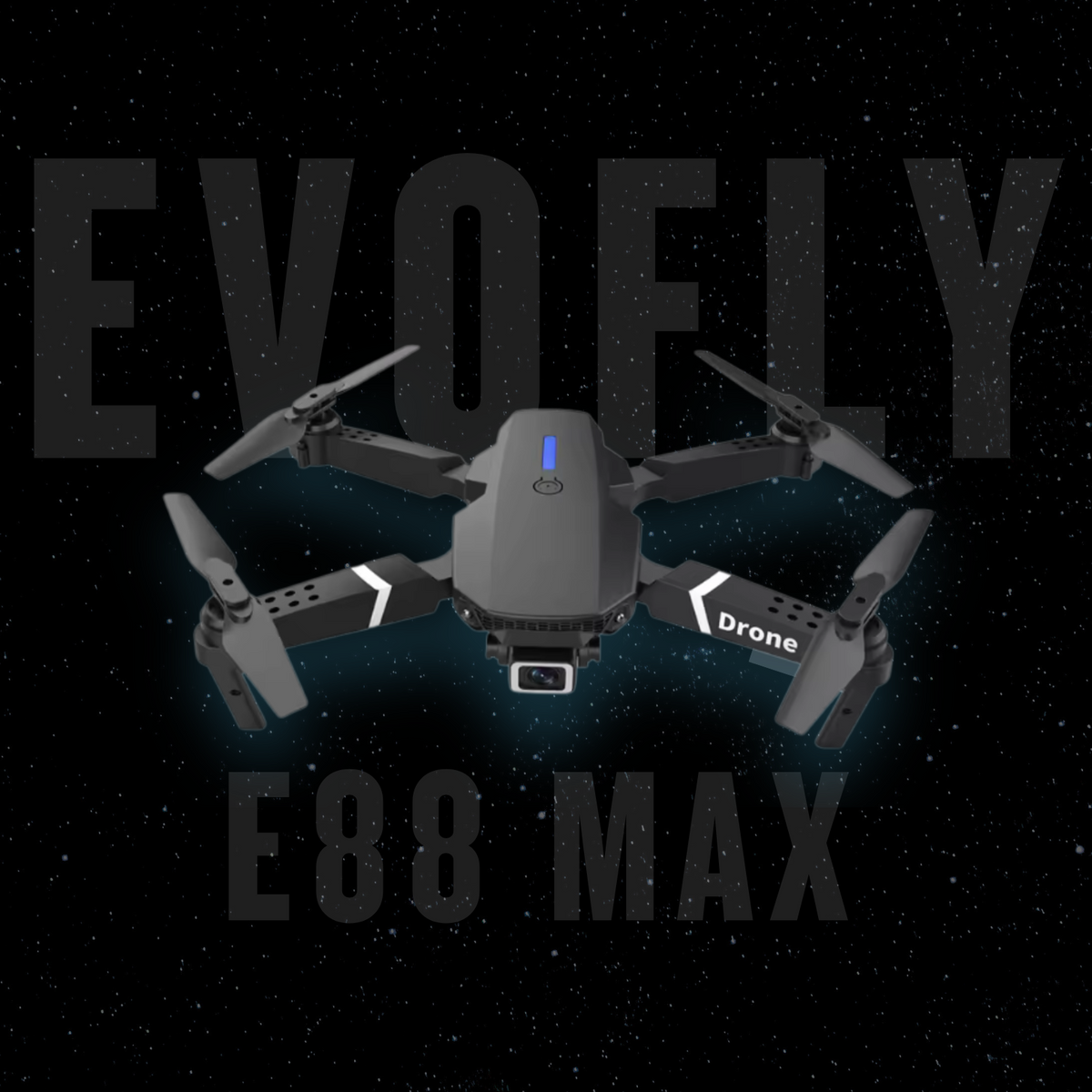 Evo E88 Max Drone Kit with 1080p HD Dual Cam Module Mini Drone 4K Camera Foldable Aerial Photography Quadcopter With Fixed Height And Stiff Remote Control Aircraft