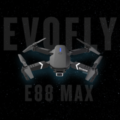 Evo E88 Max Drone Kit with 1080p HD Dual Cam Module Mini Drone 4K Camera Foldable Aerial Photography Quadcopter With Fixed Height And Stiff Remote Control Aircraft